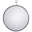 Gwyneth Black Nickel Round Wall Mirror - 961495 - Bien Home Furniture & Electronics