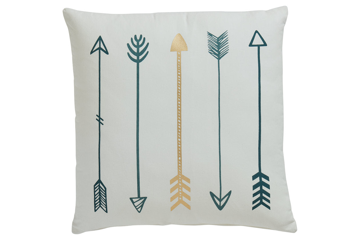 Gyldan White/Teal/Gold Pillow, Set of 4 - A1000994 - Bien Home Furniture & Electronics