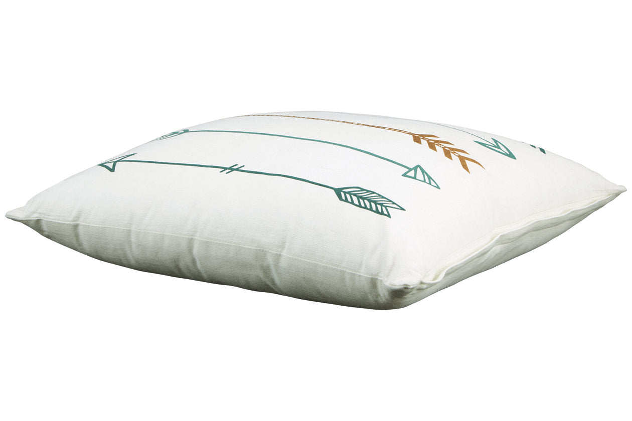 Gyldan White/Teal/Gold Pillow, Set of 4 - A1000994 - Bien Home Furniture & Electronics