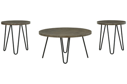 Hadasky Two-tone Table, Set of 3 - T144-13 - Bien Home Furniture &amp; Electronics