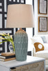 Hadbury Pale Blue/Teal Table Lamp (Set of 2) - L178034 - Bien Home Furniture & Electronics