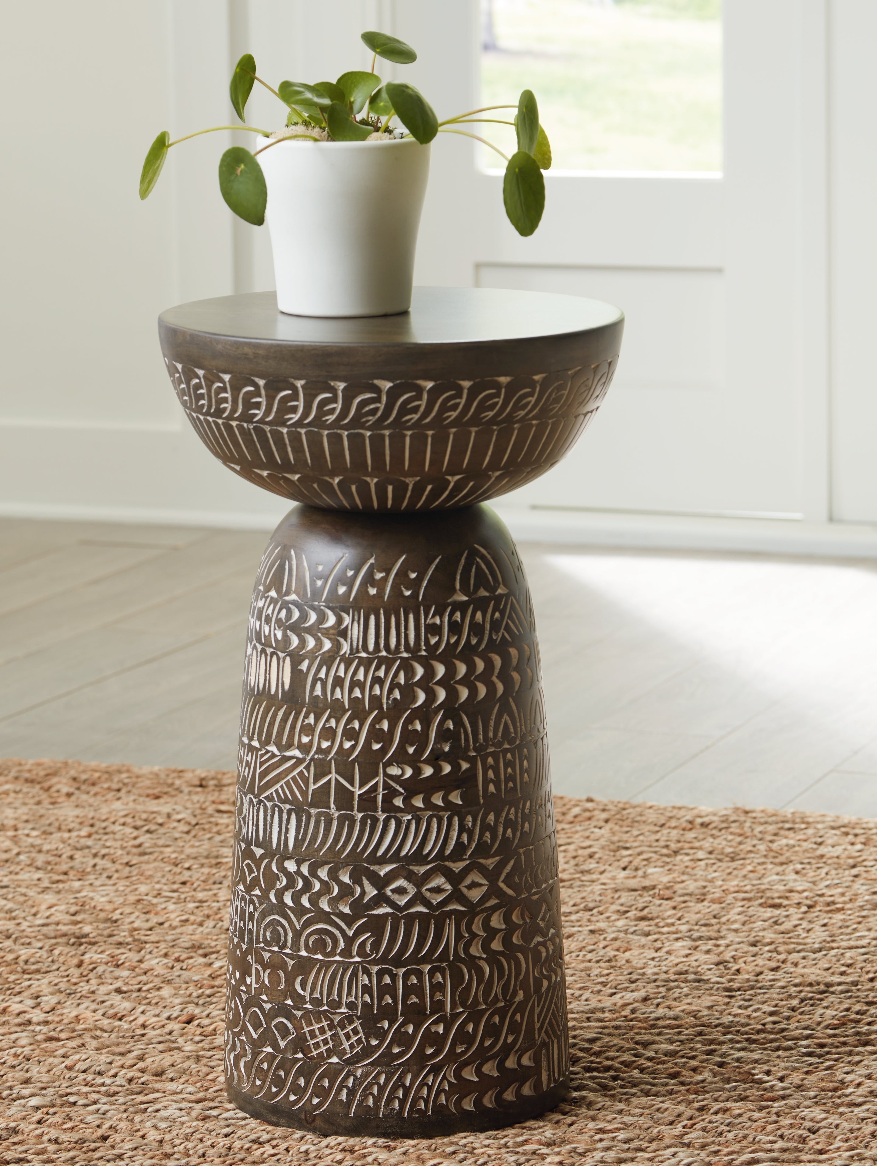 Hadcher Cream/Brown Accent Table - A4000622 - Bien Home Furniture & Electronics