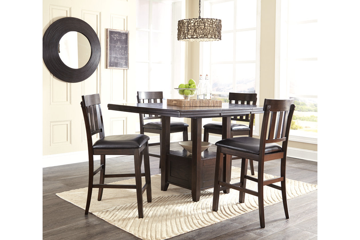 Haddigan Dark Brown Counter Height Barstool, Set of 2 - D596-124 - Bien Home Furniture & Electronics