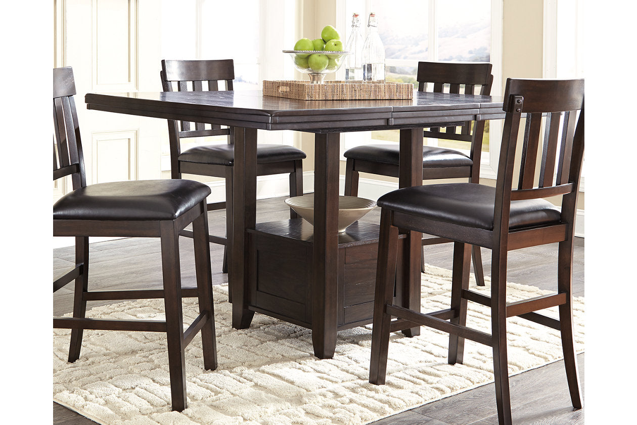 Haddigan Dark Brown Counter Height Dining Extension Table - D596-42 - Bien Home Furniture & Electronics