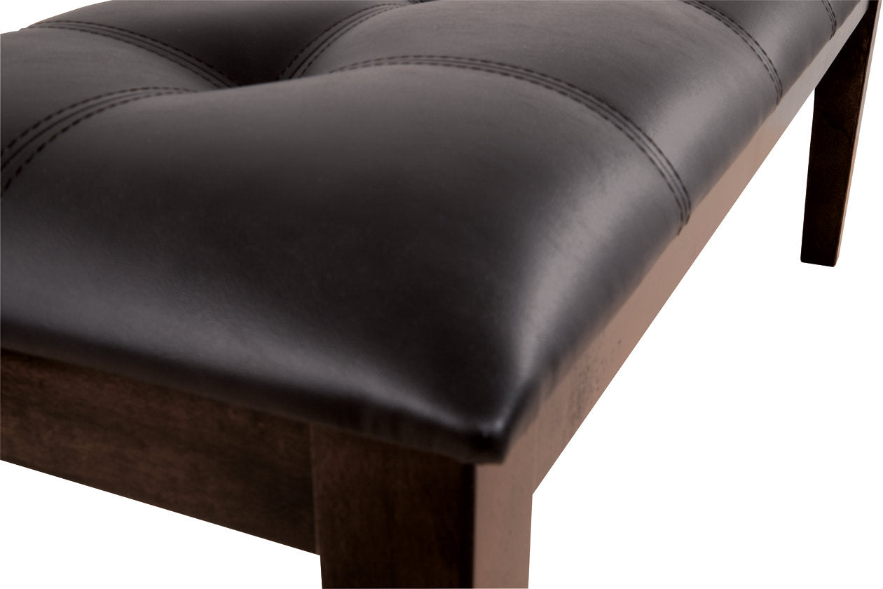 Haddigan Dark Brown Dining Bench - D596-00 - Bien Home Furniture & Electronics
