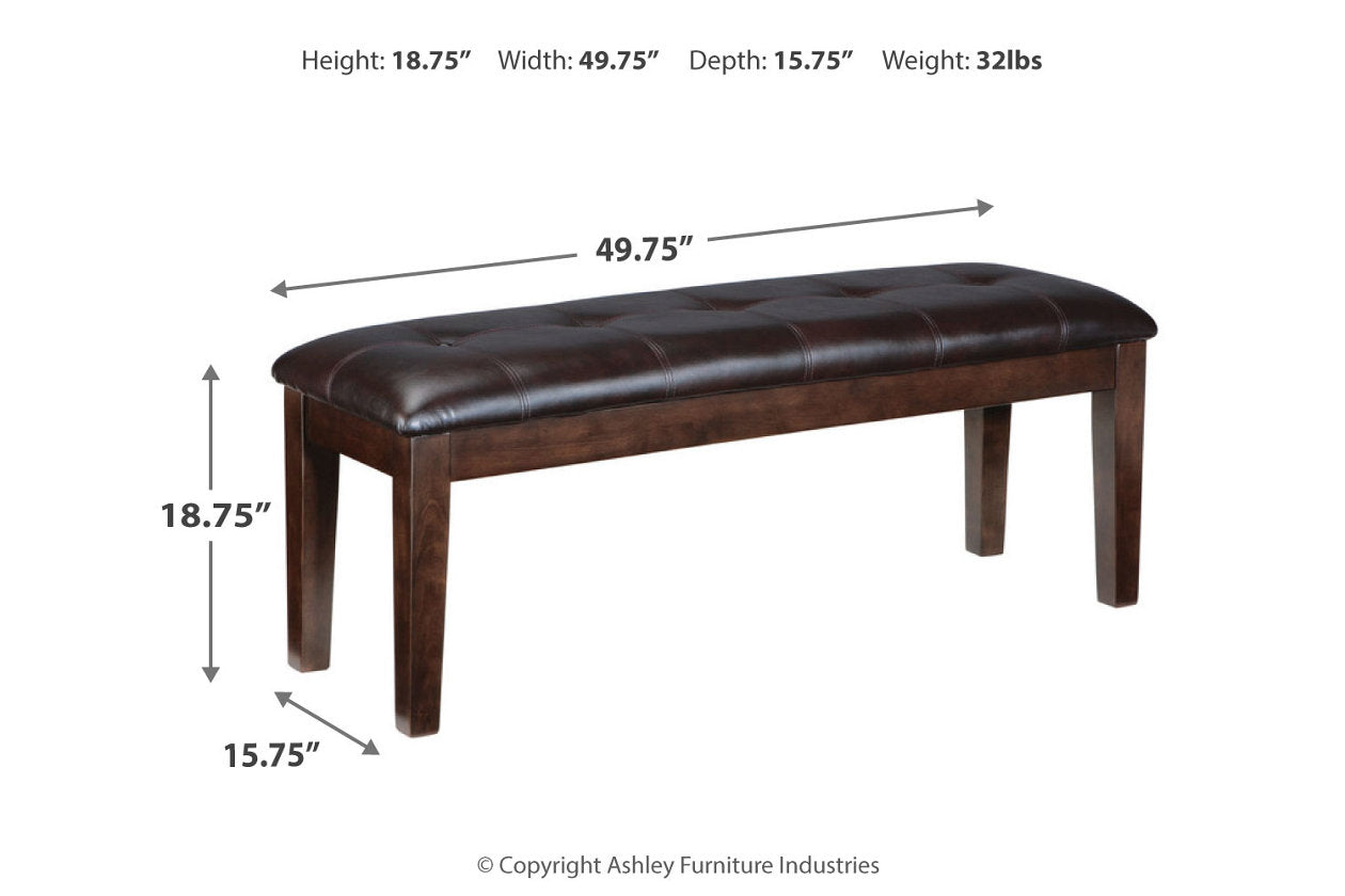 Haddigan Dark Brown Dining Bench - D596-00 - Bien Home Furniture &amp; Electronics