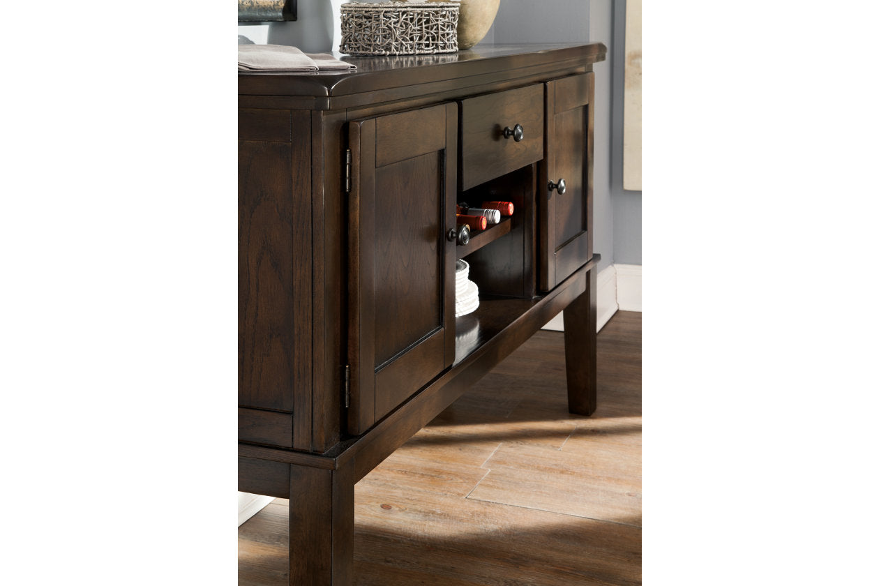 Haddigan Dark Brown Dining Server - D596-60 - Bien Home Furniture & Electronics