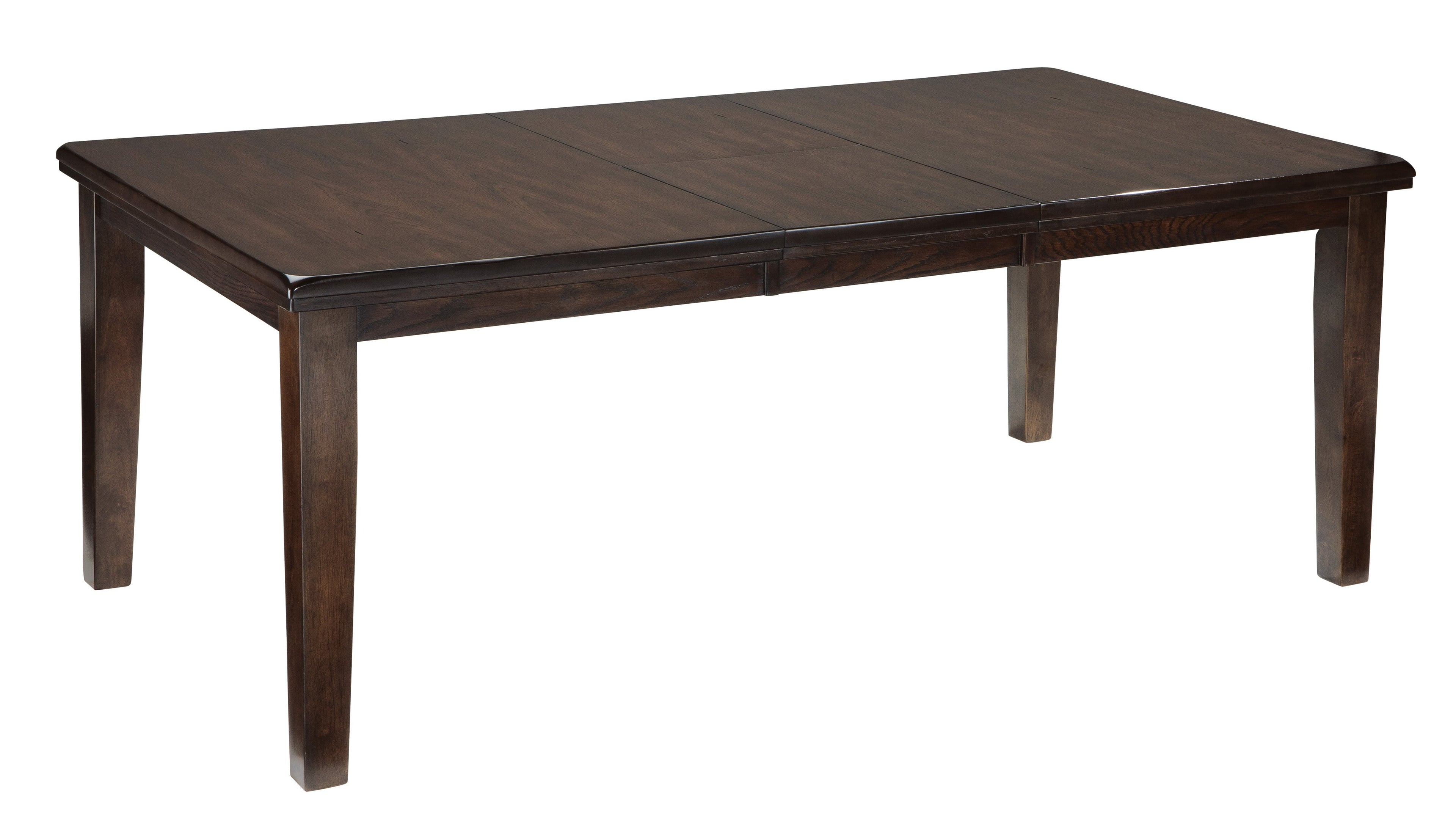Haddigan Dark Brown Extendable Dining Set - SET | D596-35 | D596-01(2) - Bien Home Furniture & Electronics