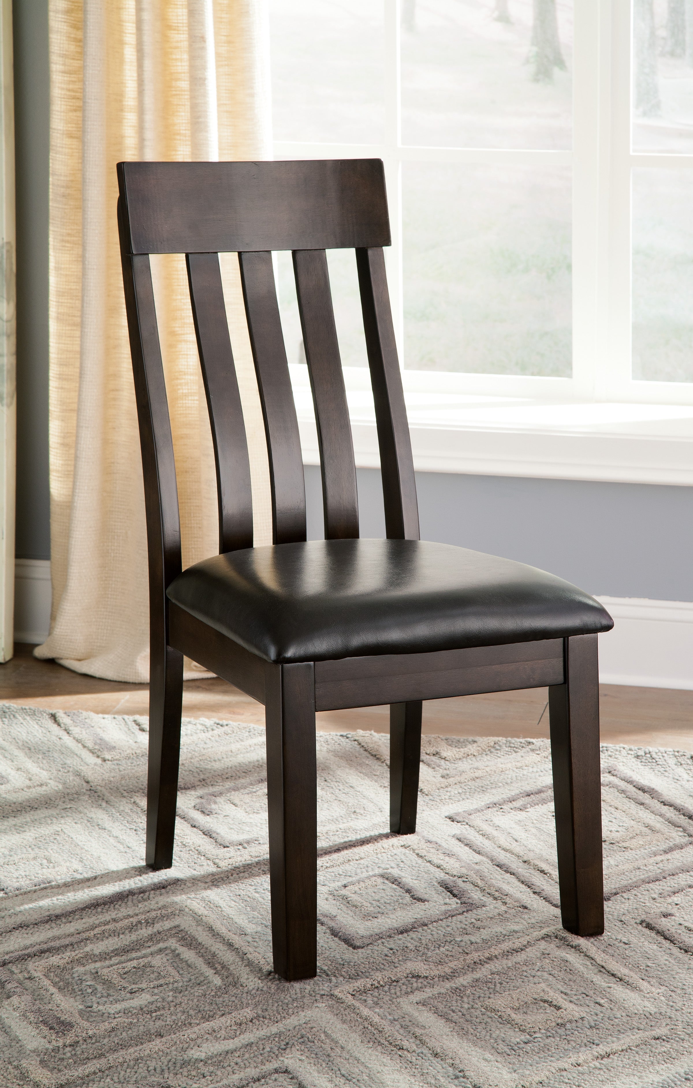 Haddigan Dark Brown Extendable Dining Set - SET | D596-35 | D596-01(2) - Bien Home Furniture & Electronics