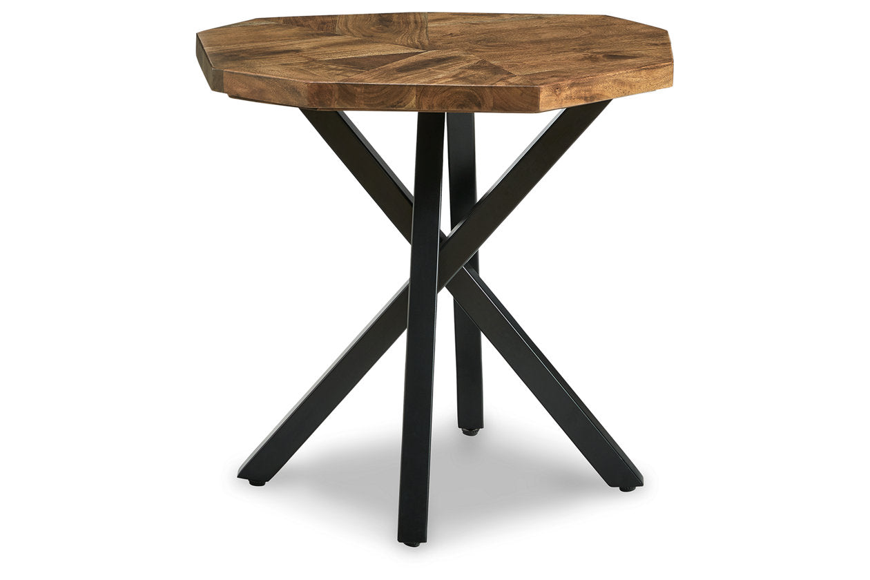 Haileeton Brown/Black End Table - T806-6 - Bien Home Furniture &amp; Electronics