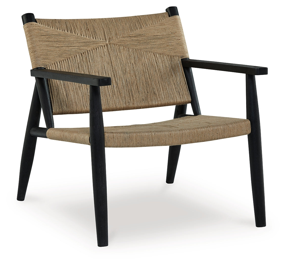 Halfmore Black/Natural Accent Chair - A3000672 - Bien Home Furniture & Electronics