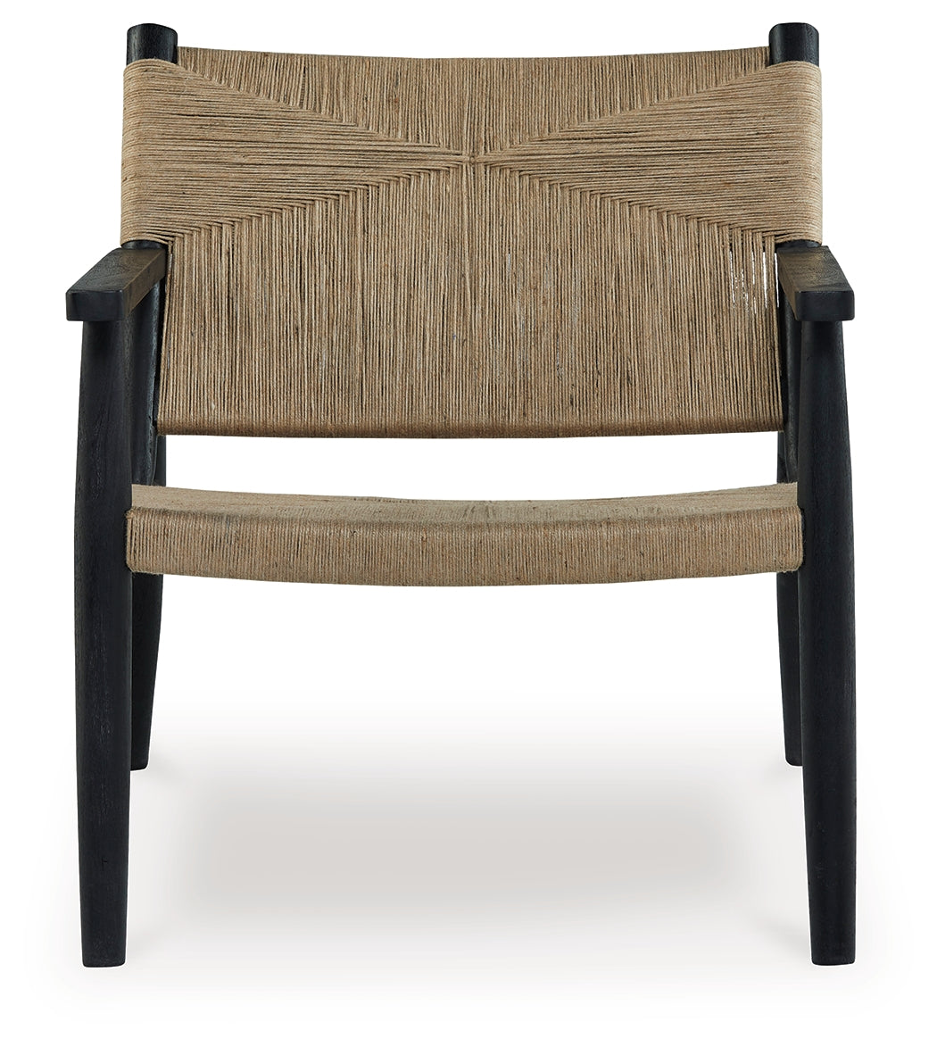 Halfmore Black/Natural Accent Chair - A3000672 - Bien Home Furniture & Electronics