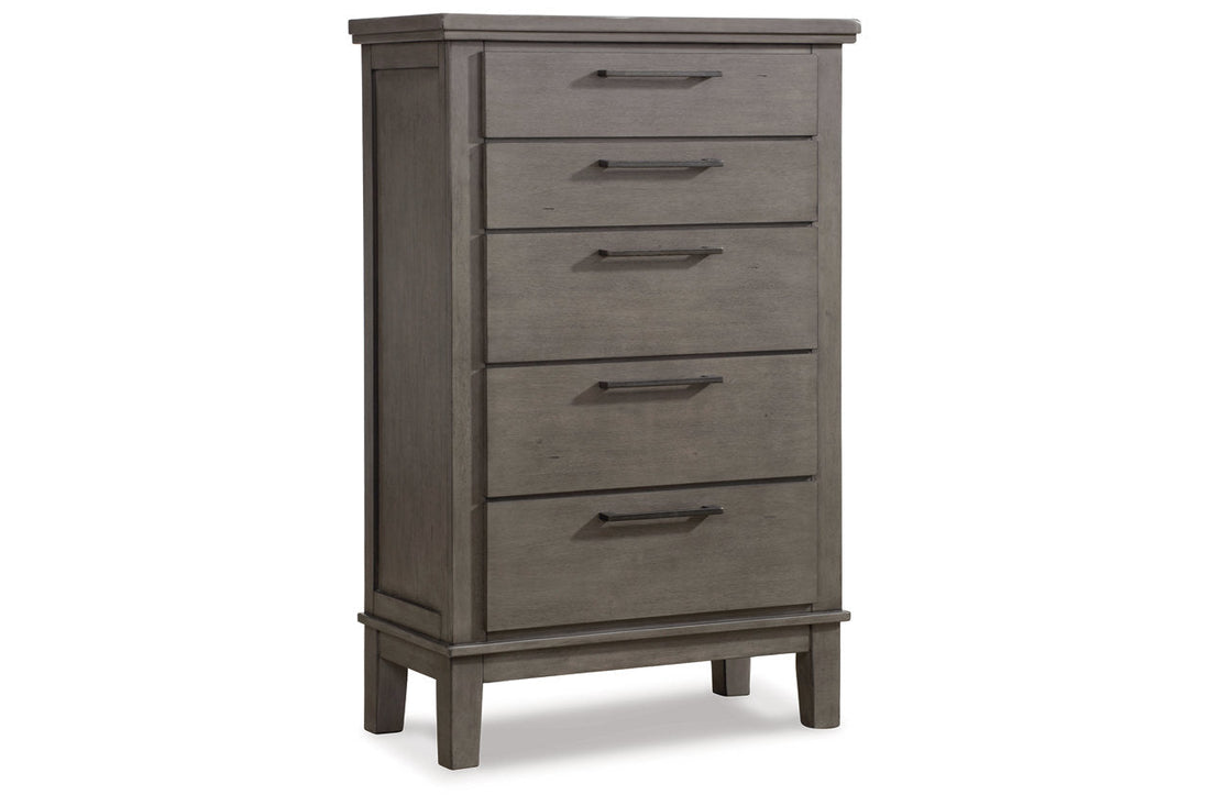 Hallanden Gray Chest of Drawers - B649-46 - Bien Home Furniture &amp; Electronics