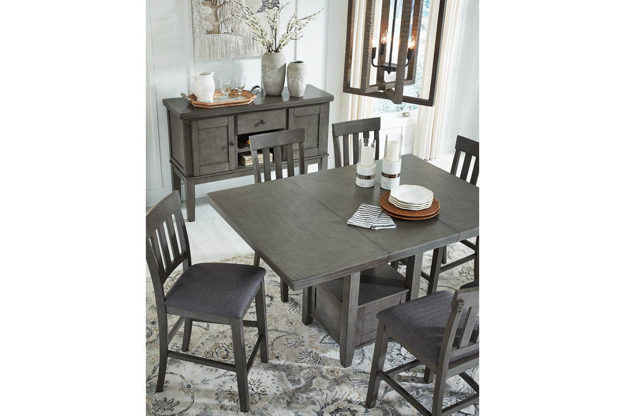 Hallanden Gray Counter Height Dining Extension Table - D589-42 - Bien Home Furniture & Electronics