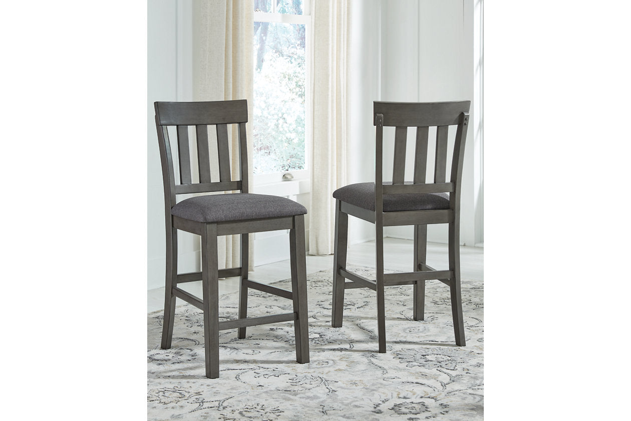 Hallanden Two-tone Gray Counter Height Chair, Set of 2 - D589-124 - Bien Home Furniture & Electronics