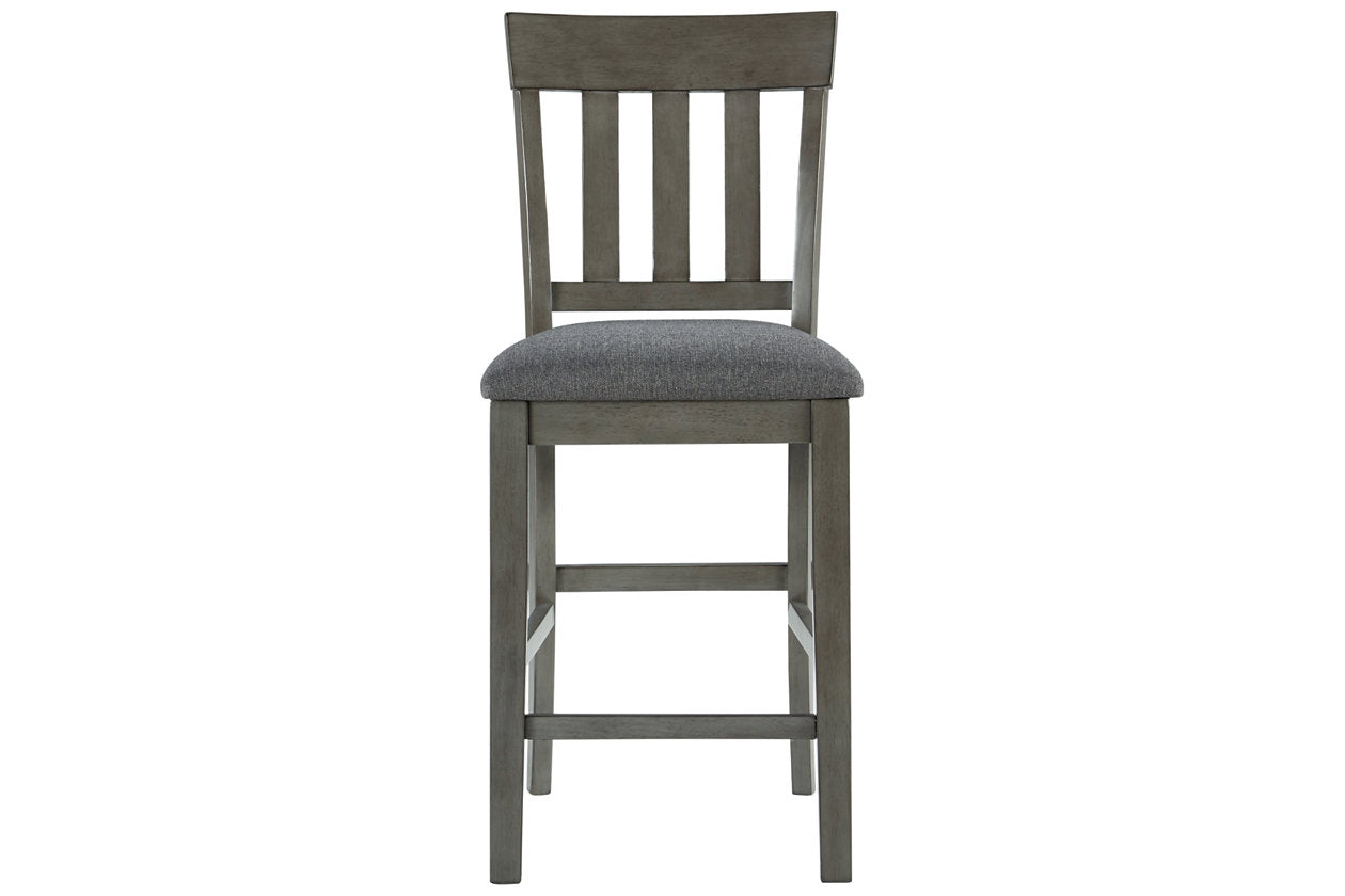 Hallanden Two-tone Gray Counter Height Chair, Set of 2 - D589-124 - Bien Home Furniture & Electronics