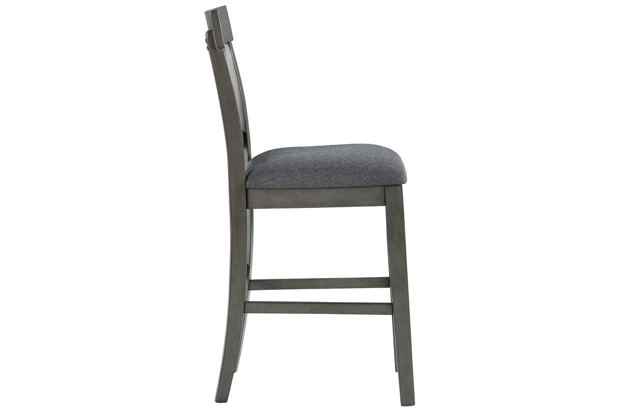 Hallanden Two-tone Gray Counter Height Chair, Set of 2 - D589-124 - Bien Home Furniture & Electronics