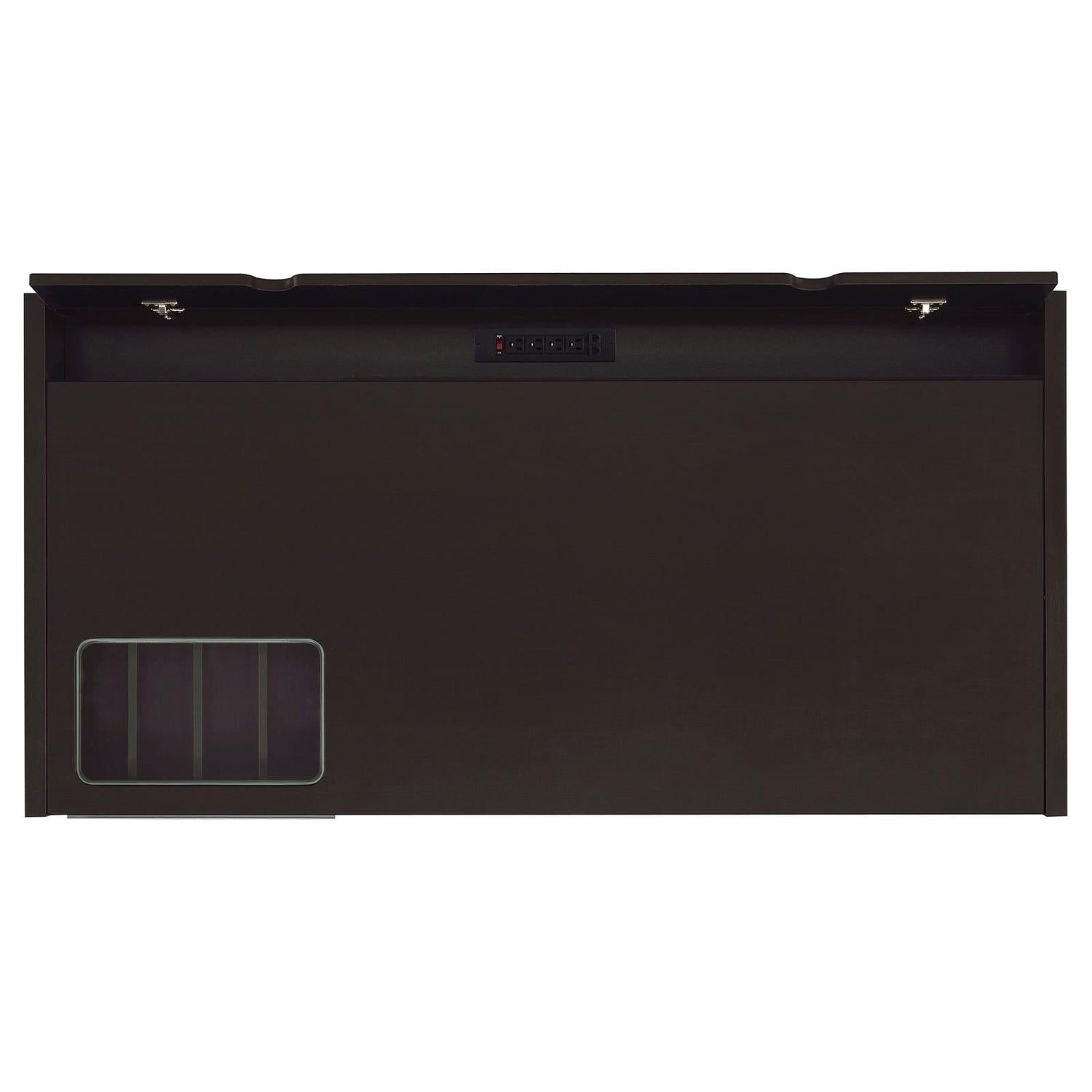 Halston Cappuccino 3-Drawer Connect-it Office Desk - 800982 - Bien Home Furniture & Electronics