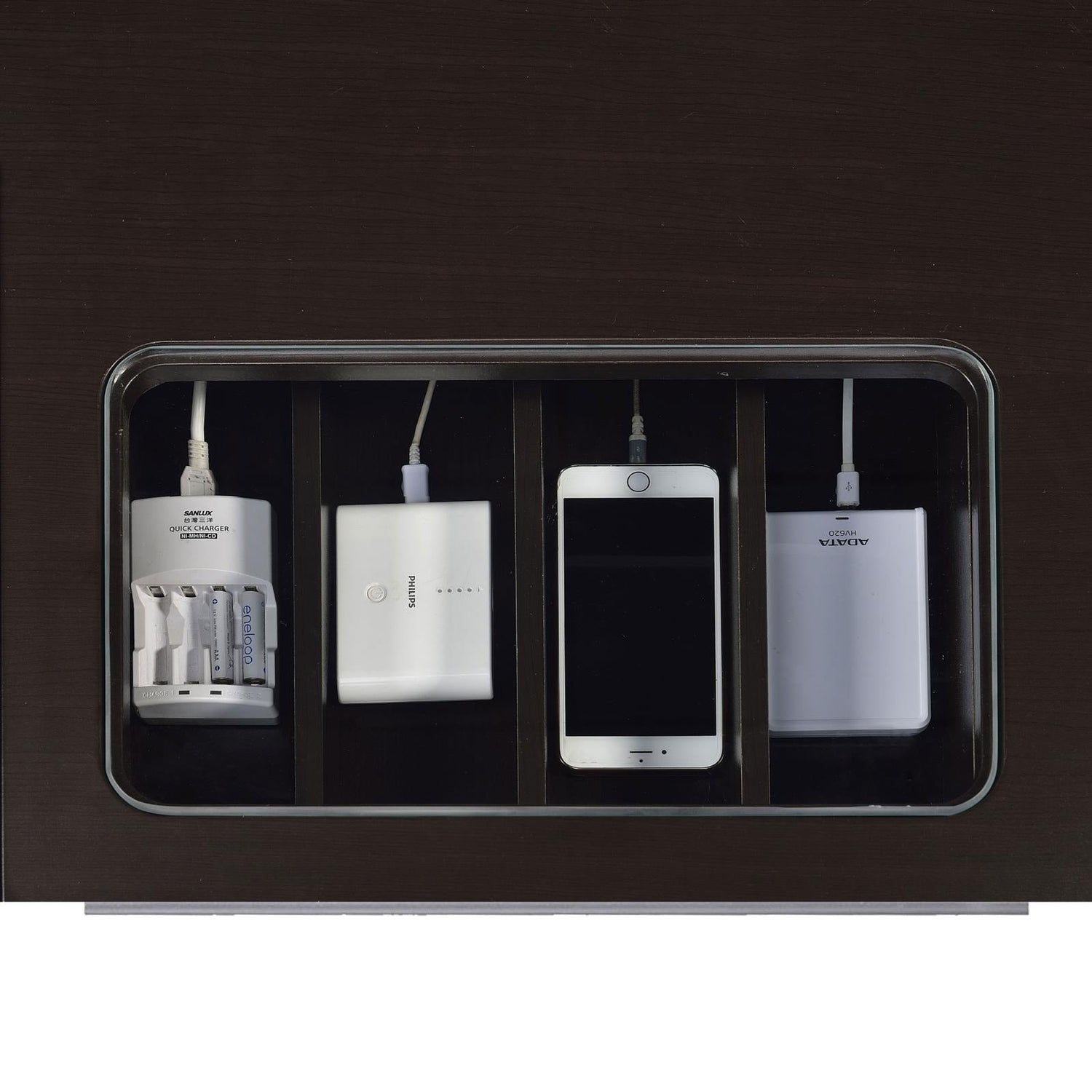 Halston Cappuccino Rectangular Connect-it Office Desk - 800702 - Bien Home Furniture & Electronics