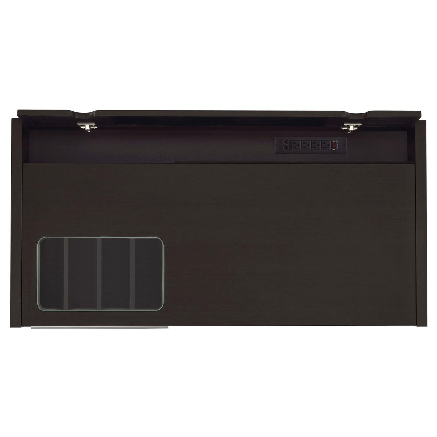 Halston Cappuccino Rectangular Connect-it Office Desk - 800702 - Bien Home Furniture & Electronics