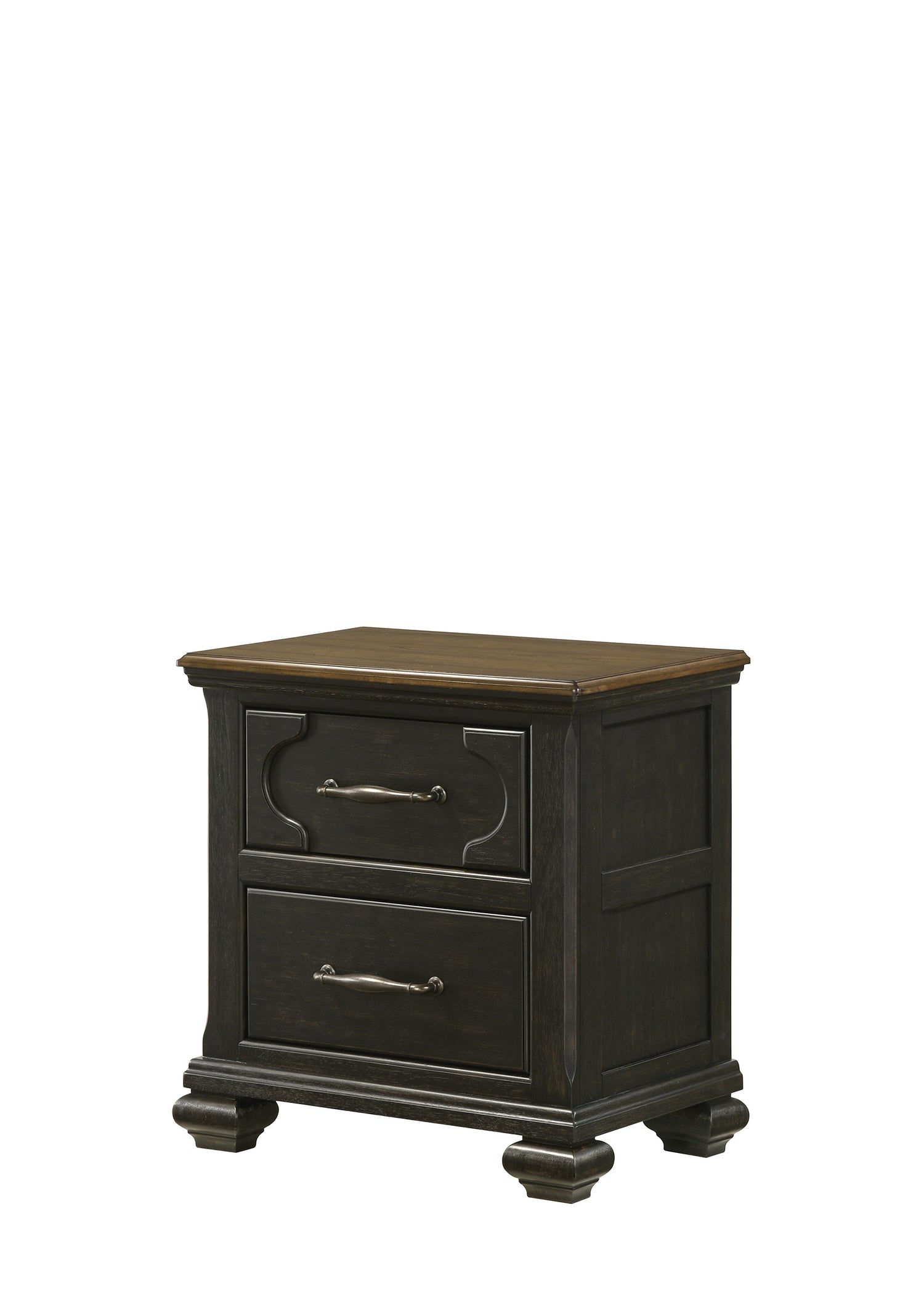 Hamilton Brownish Gray Upholstered Storage Platform Bedroom Set - SET | B6560-Q-HB | B6560-Q-FBD | B6560-KQ-RAIL | B6560-2 | B6560-4 - Bien Home Furniture & Electronics