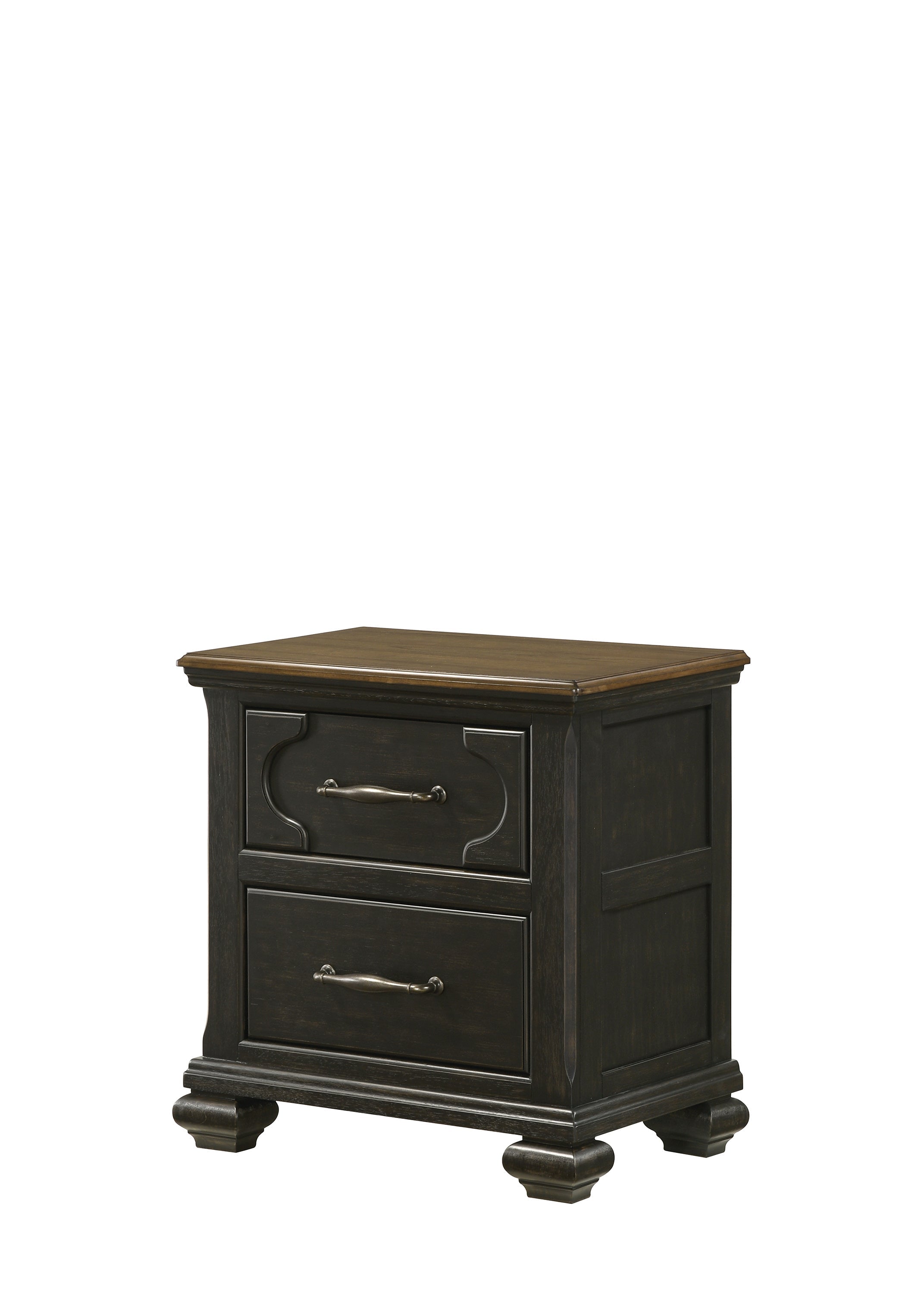 Hamilton Brownish Gray Upholstered Storage Platform Bedroom Set - SET | B6560-Q-HB | B6560-Q-FBD | B6560-KQ-RAIL | B6560-2 | B6560-4 - Bien Home Furniture & Electronics