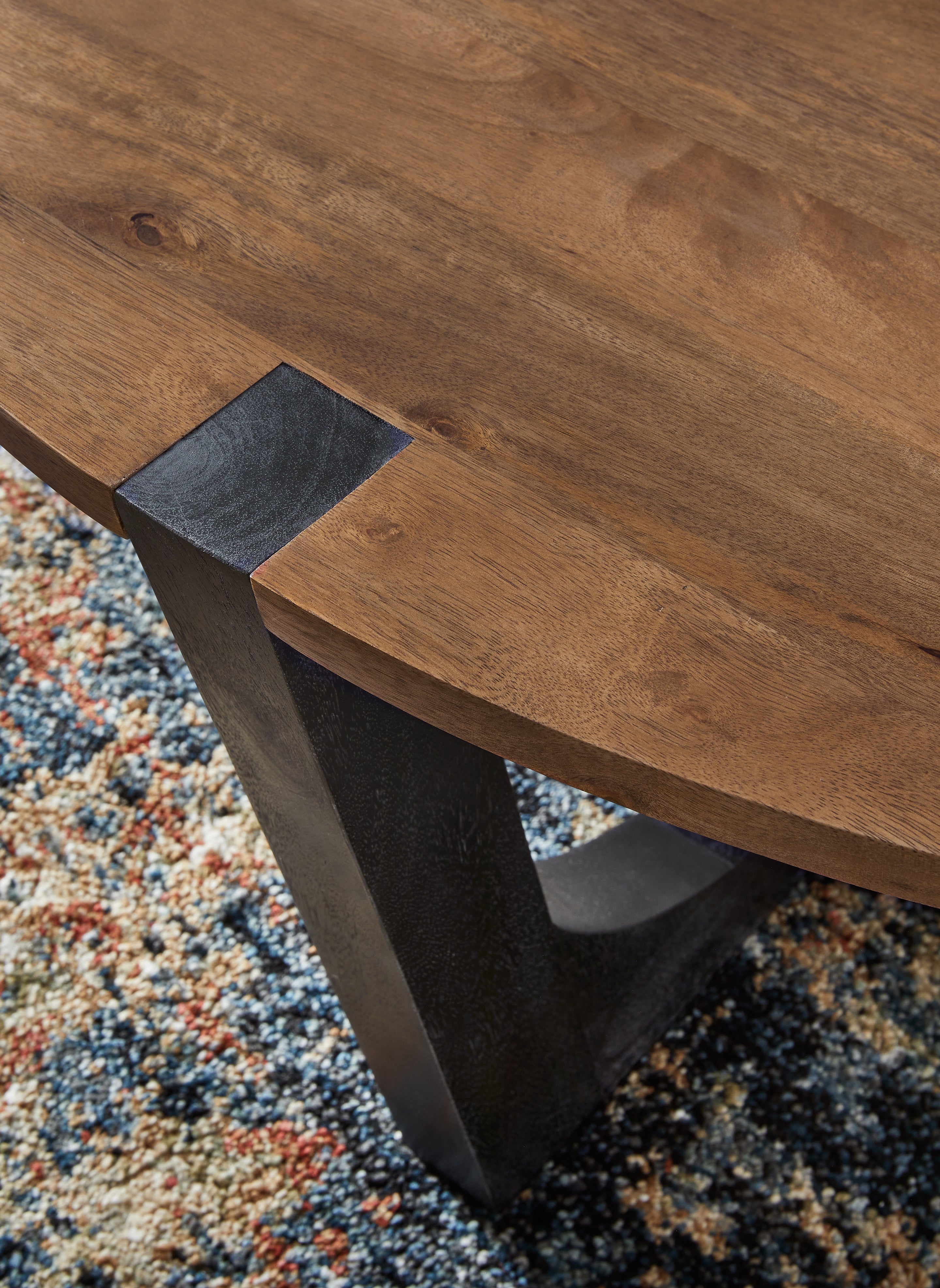 Hanneforth Brown/Black Coffee Table - T726-8 - Bien Home Furniture & Electronics