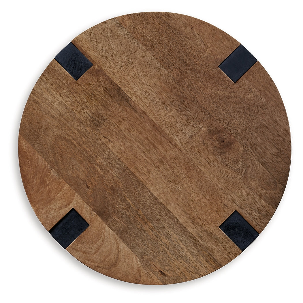 Hanneforth Brown/Black End Table - T726-6 - Bien Home Furniture & Electronics