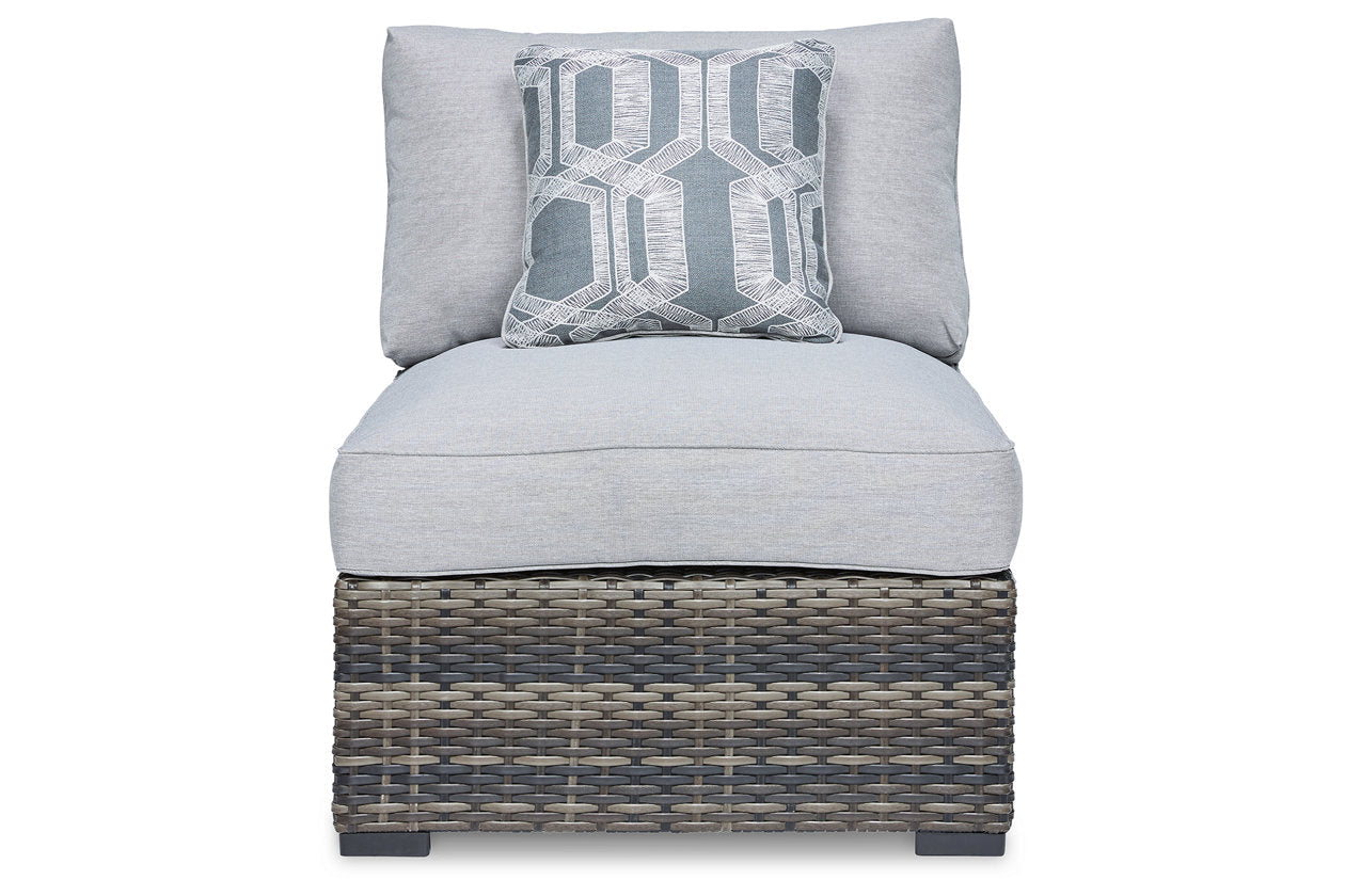 Harbor Court Gray Armless Chair with Cushion, Set of 2 - P459-846 - Bien Home Furniture & Electronics