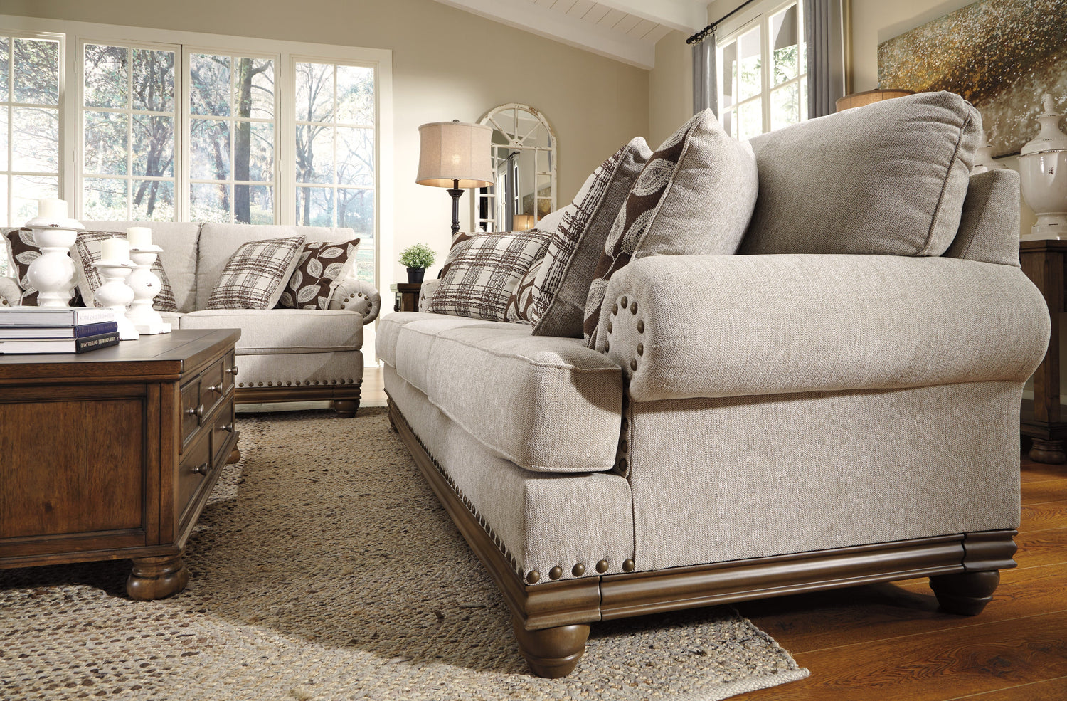 Harleson Wheat Living Room Set - SET | 1510438 | 1510435 | 1510414 - Bien Home Furniture &amp; Electronics