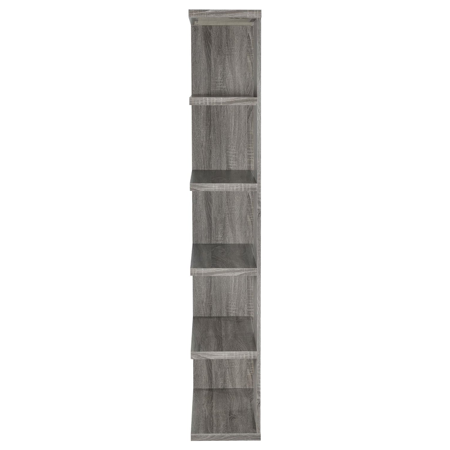 Harrison Weathered Gray 5-Tier Bookcase - 800553 - Bien Home Furniture & Electronics