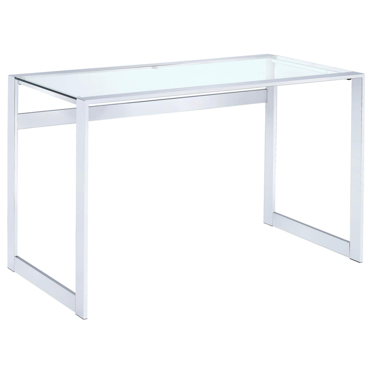 Hartford Chrome Glass Top Writing Desk - 800746 - Bien Home Furniture & Electronics