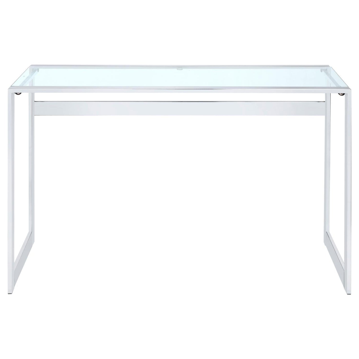 Hartford Chrome Glass Top Writing Desk - 800746 - Bien Home Furniture & Electronics