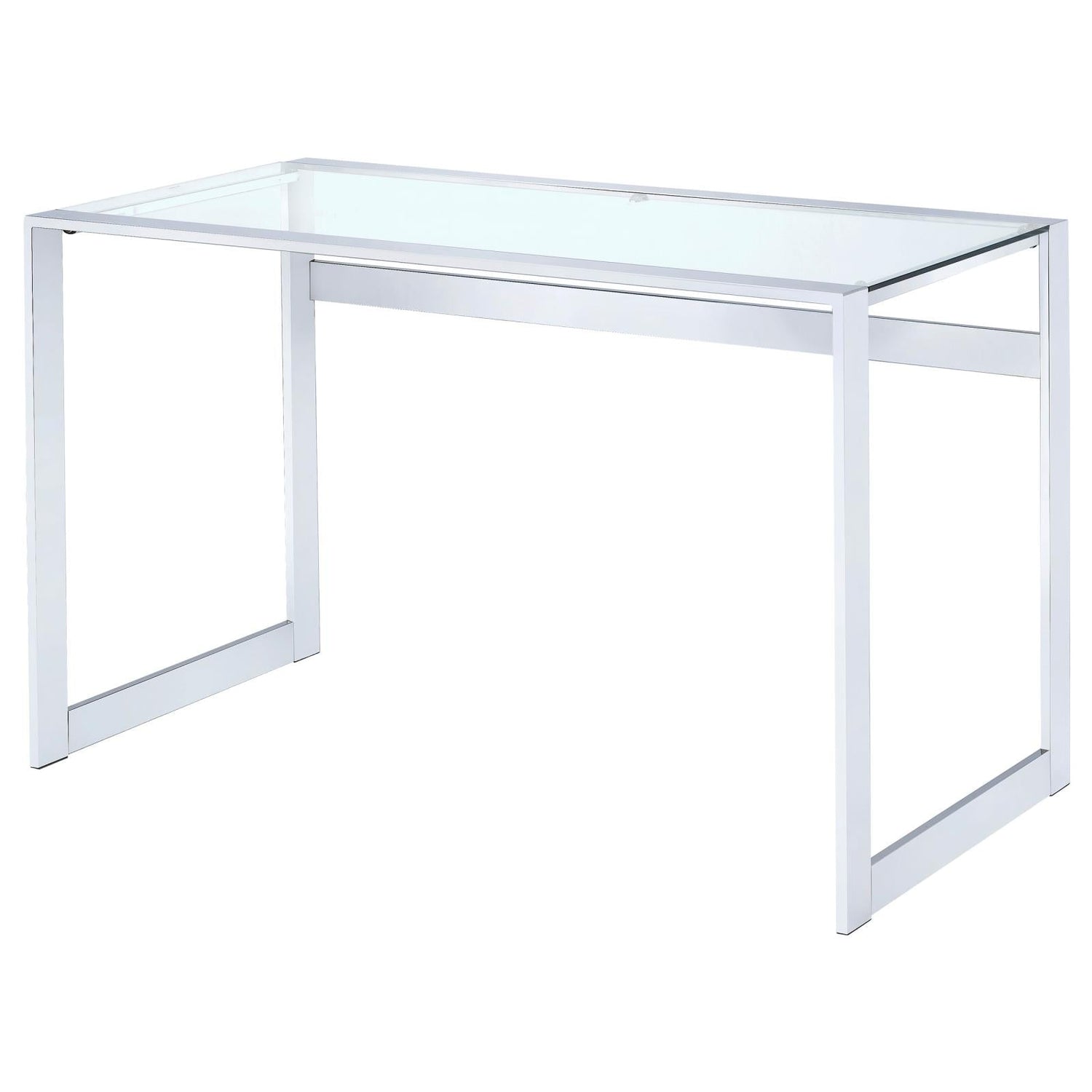 Hartford Chrome Glass Top Writing Desk - 800746 - Bien Home Furniture & Electronics