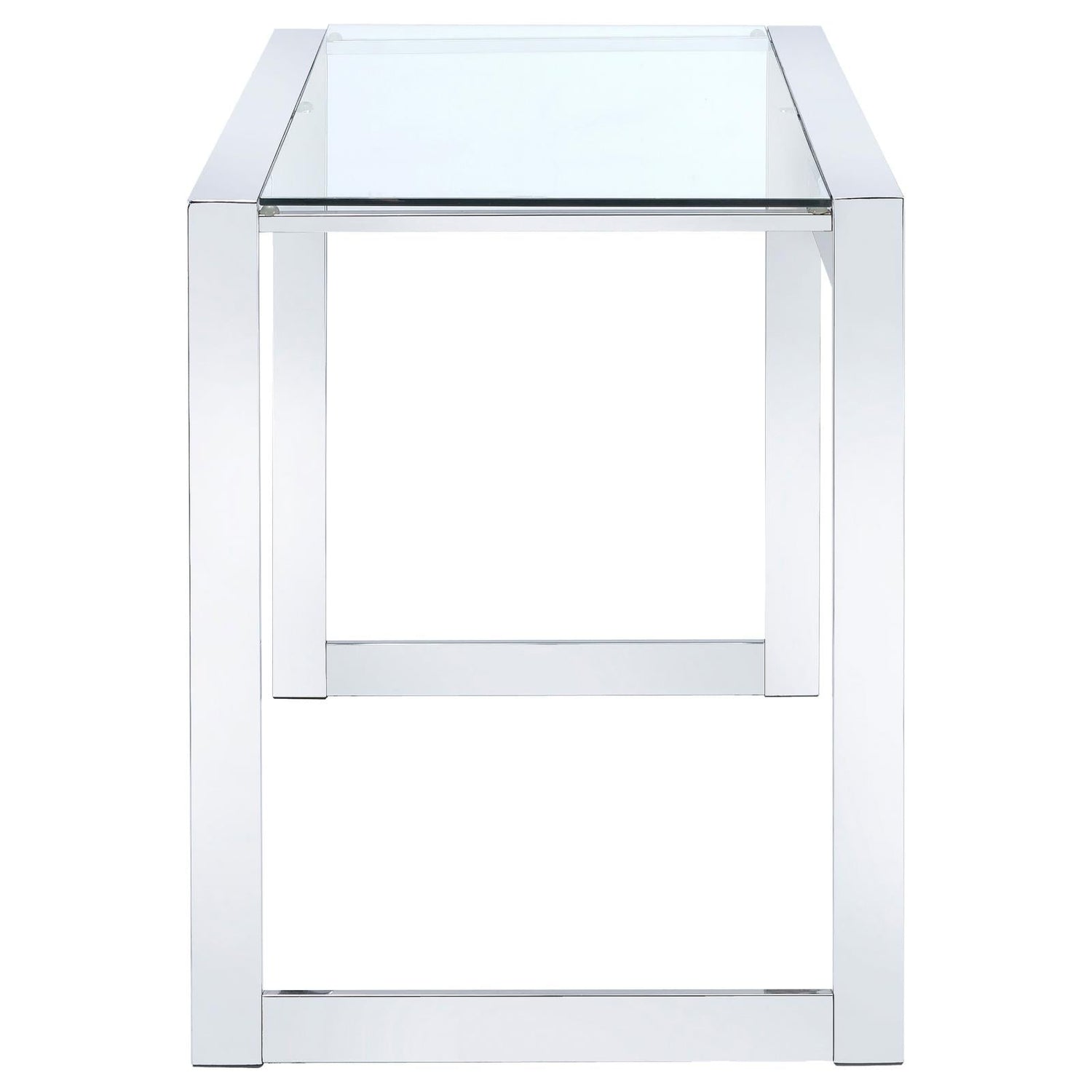 Hartford Chrome Glass Top Writing Desk - 800746 - Bien Home Furniture & Electronics