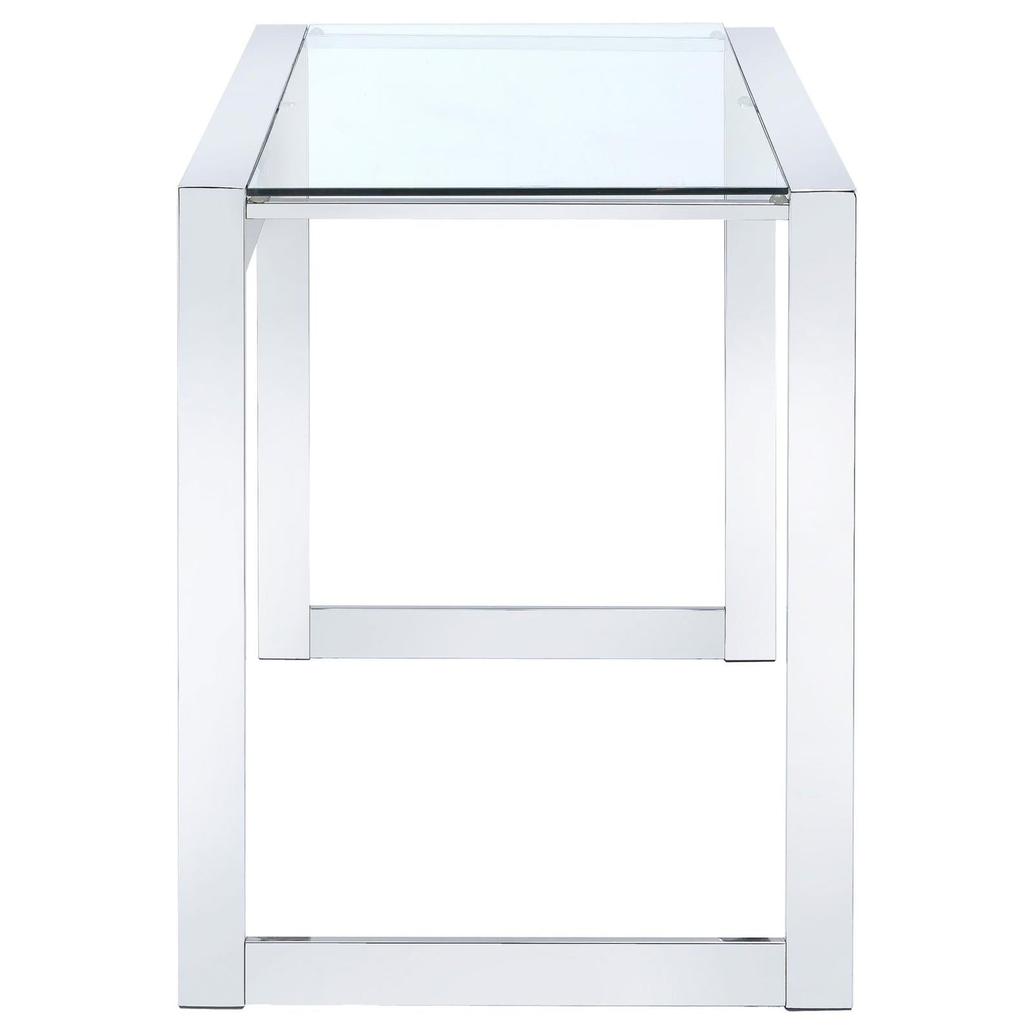 Hartford Chrome Glass Top Writing Desk - 800746 - Bien Home Furniture & Electronics