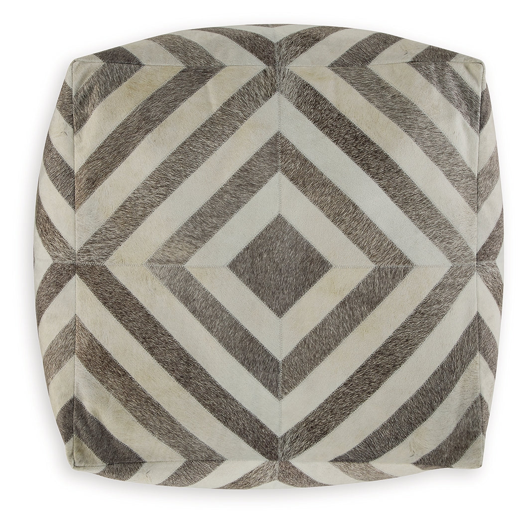 Hartselle Brown Pouf - A1000982 - Bien Home Furniture & Electronics