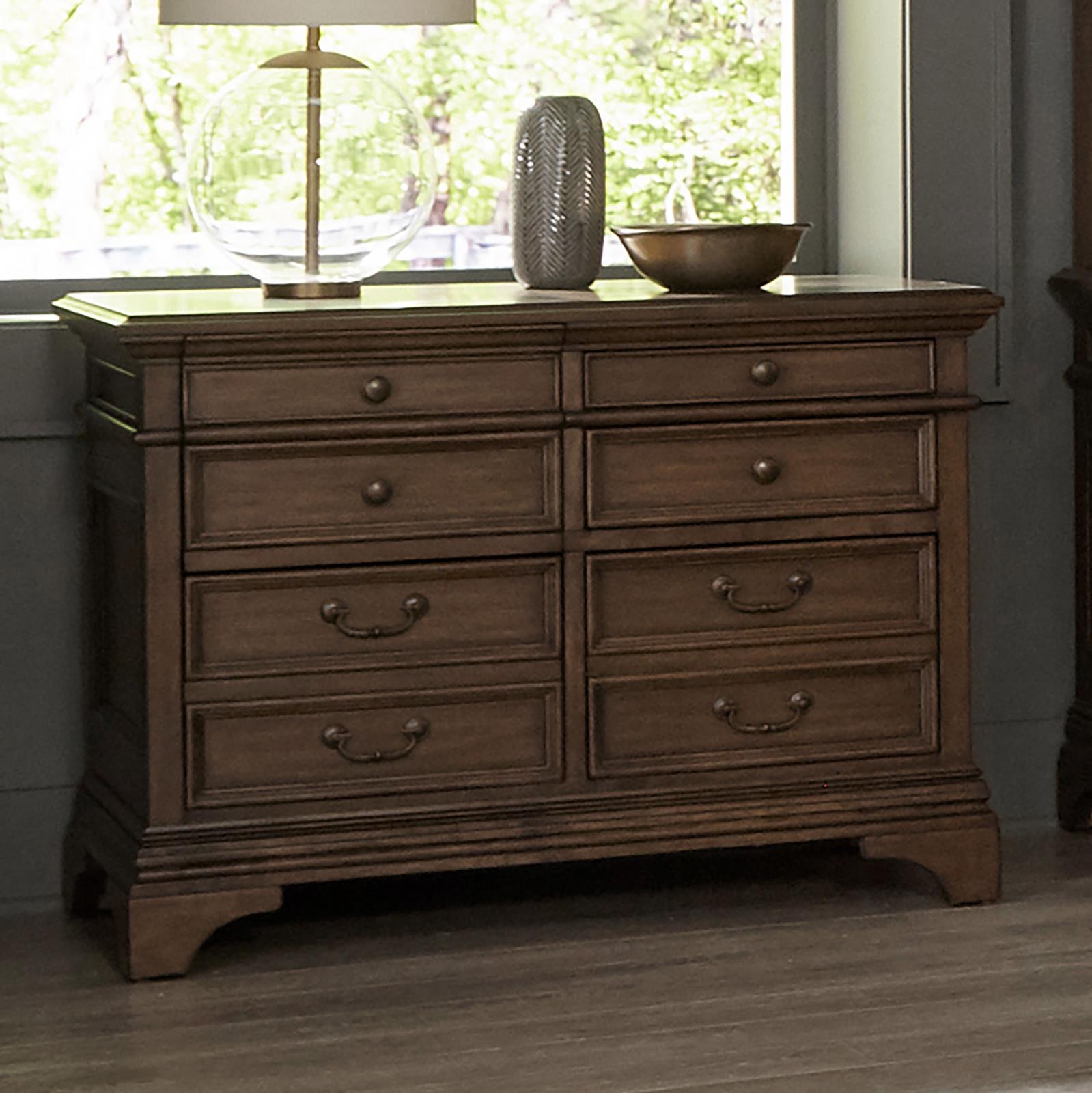 Hartshill 5-Drawer File Cabinet Burnished Oak - 881284 - Bien Home Furniture & Electronics