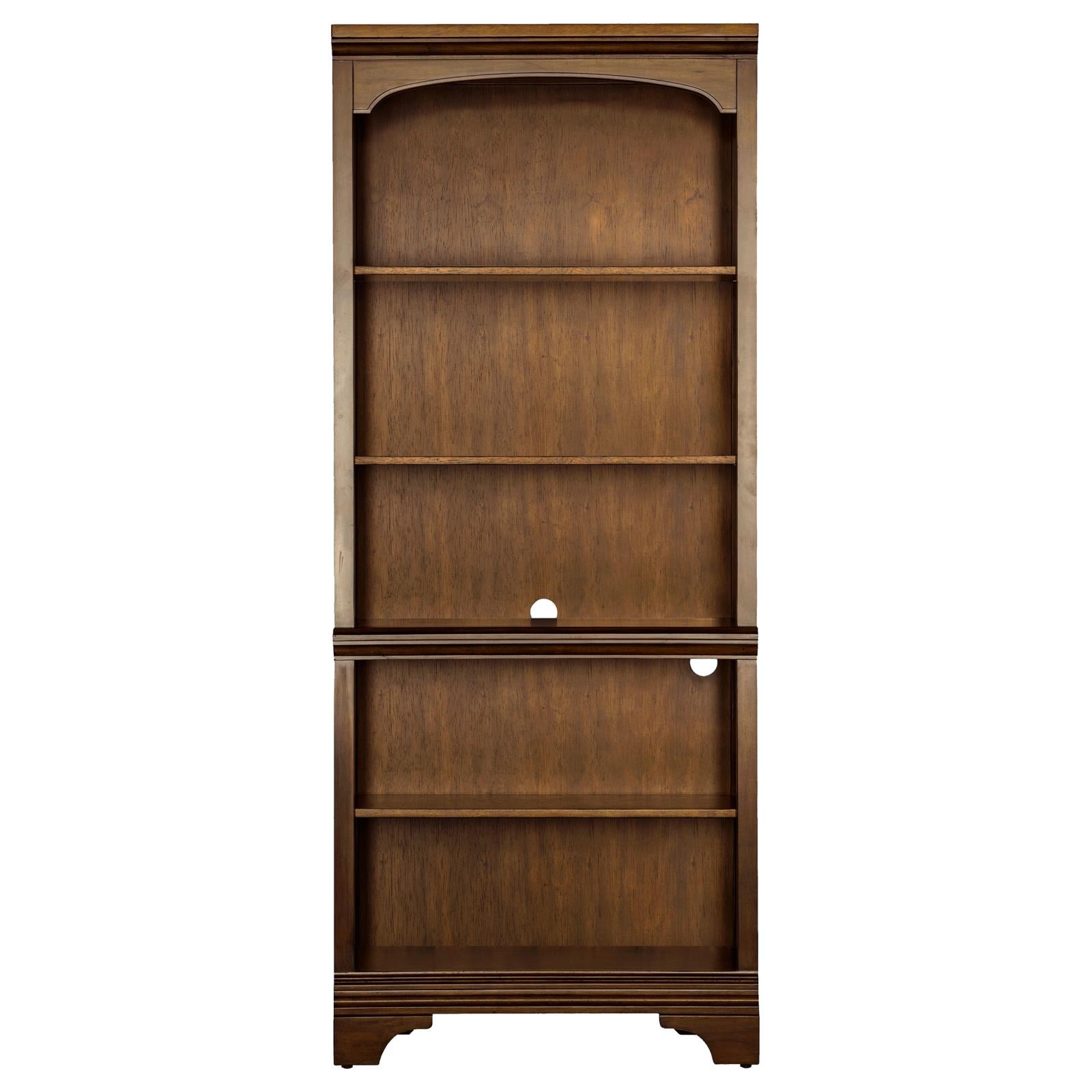 Hartshill Burnished Oak 5-Shelf Bookcase - 881285 - Bien Home Furniture & Electronics