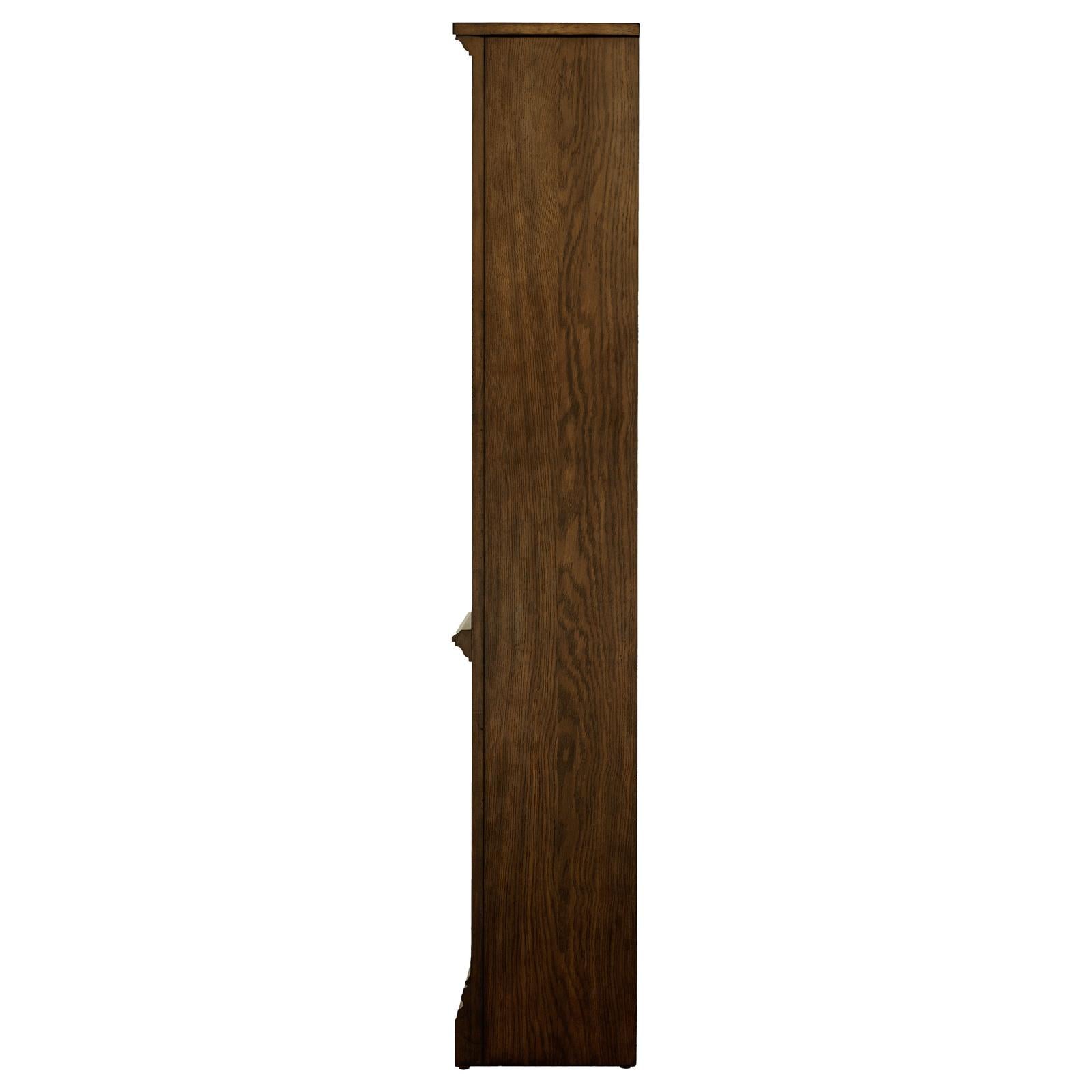 Hartshill Burnished Oak 5-Shelf Bookcase - 881285 - Bien Home Furniture & Electronics