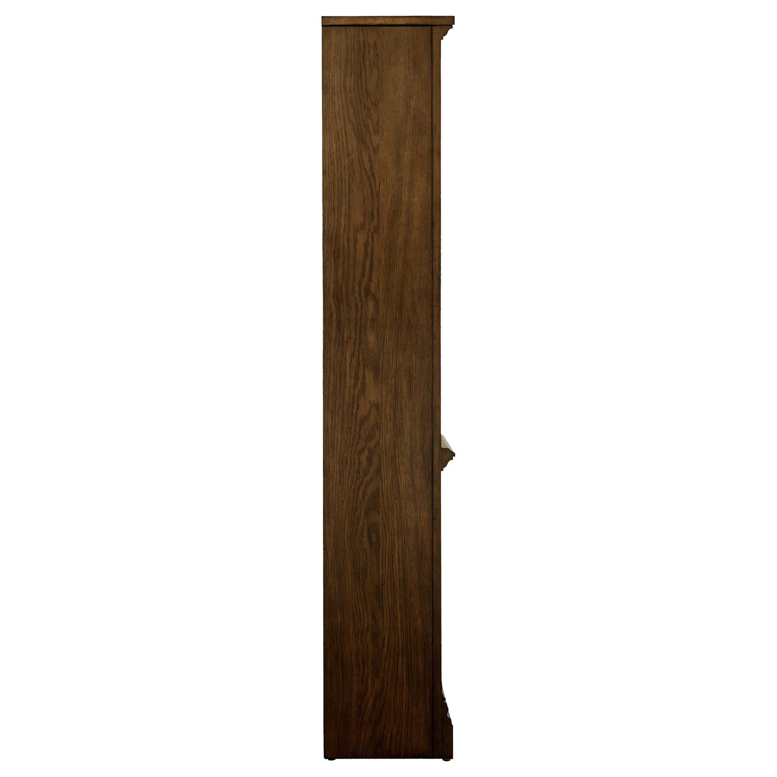Hartshill Burnished Oak 5-Shelf Bookcase - 881285 - Bien Home Furniture & Electronics