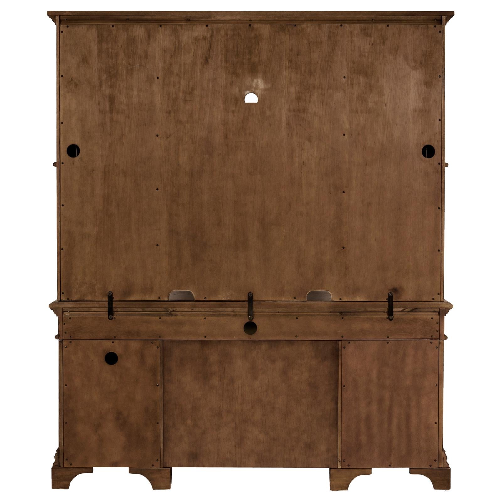 Hartshill Burnished Oak Credenza with Hutch - 881283 - Bien Home Furniture &amp; Electronics