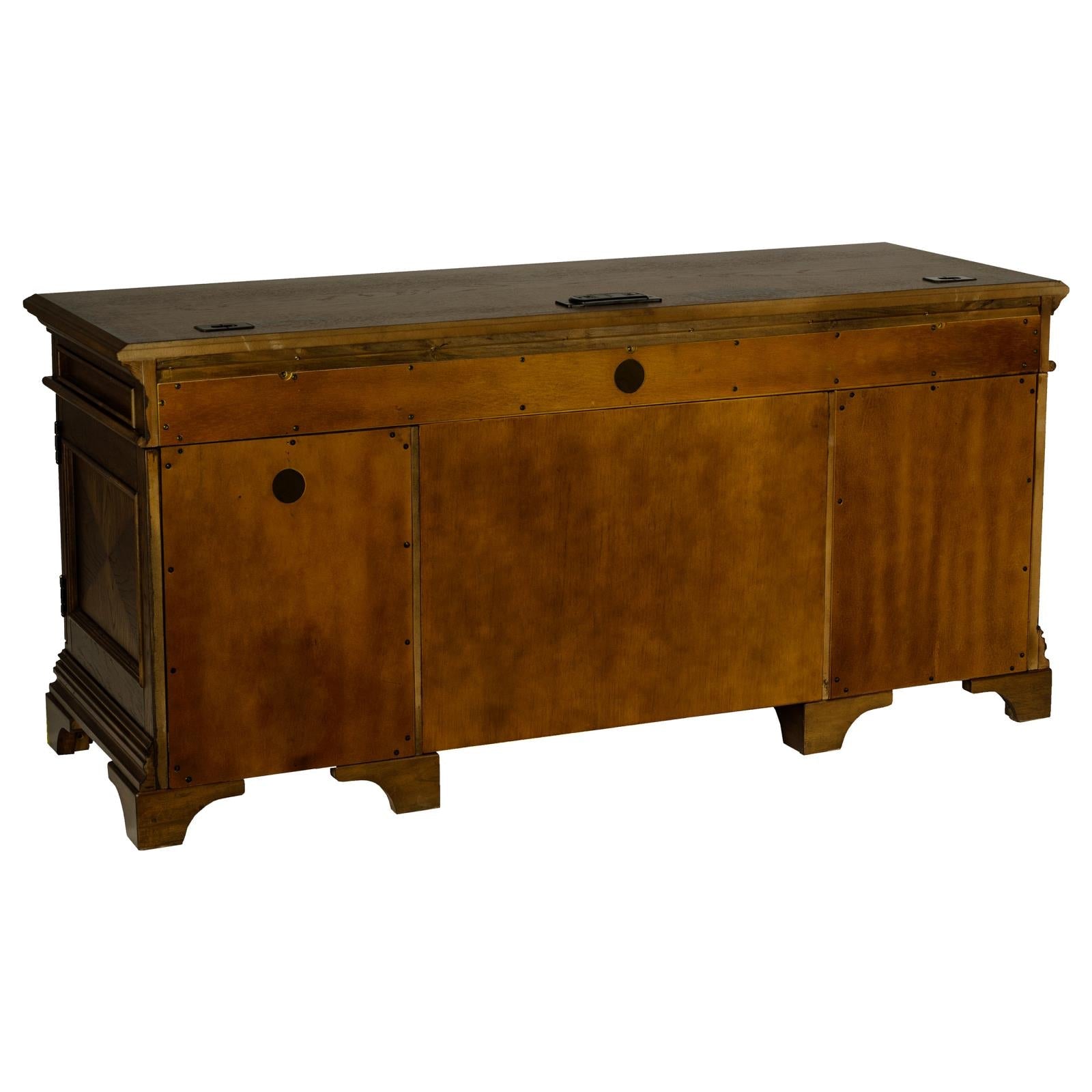 Hartshill Burnished Oak Credenza with Power Outlet - 881282 - Bien Home Furniture &amp; Electronics