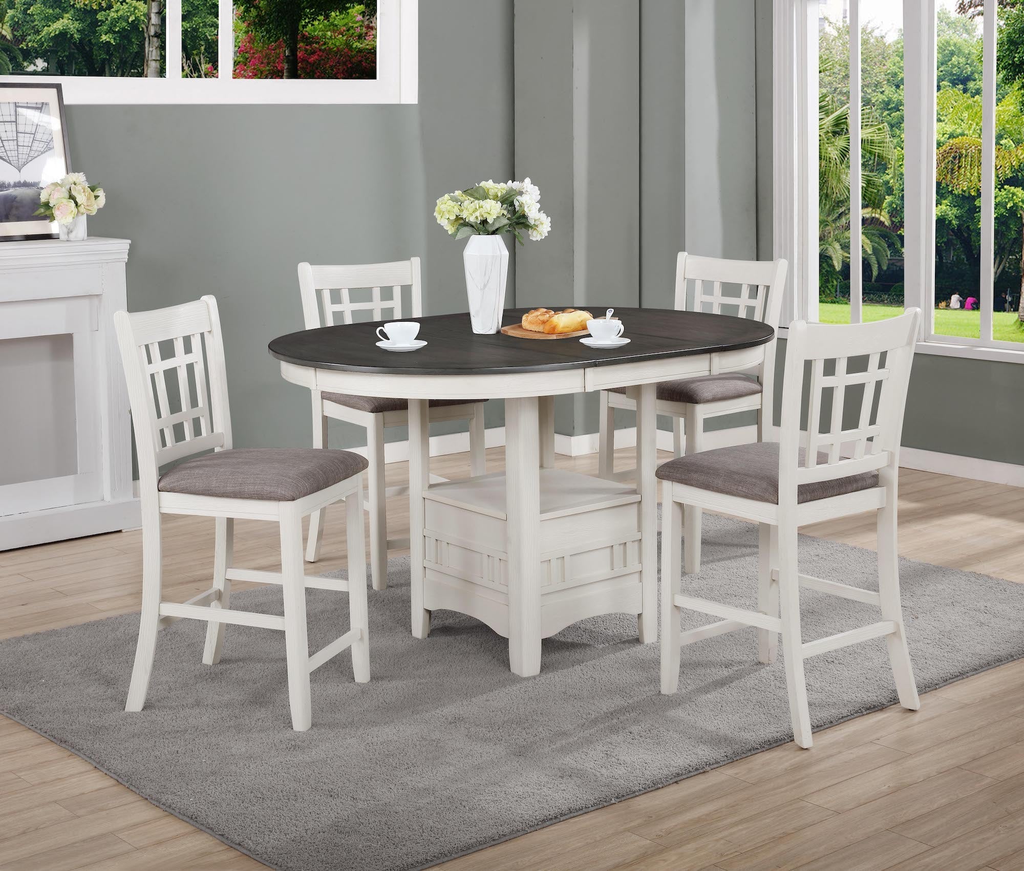 Hartwell Chalk Gray Counter Height Table - 2795CG-T-4260 - Bien Home Furniture & Electronics