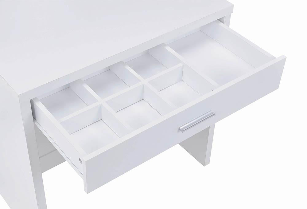 Harvey 2-Piece Vanity Set with Lift-Top Stool White - 300290 - Bien Home Furniture & Electronics
