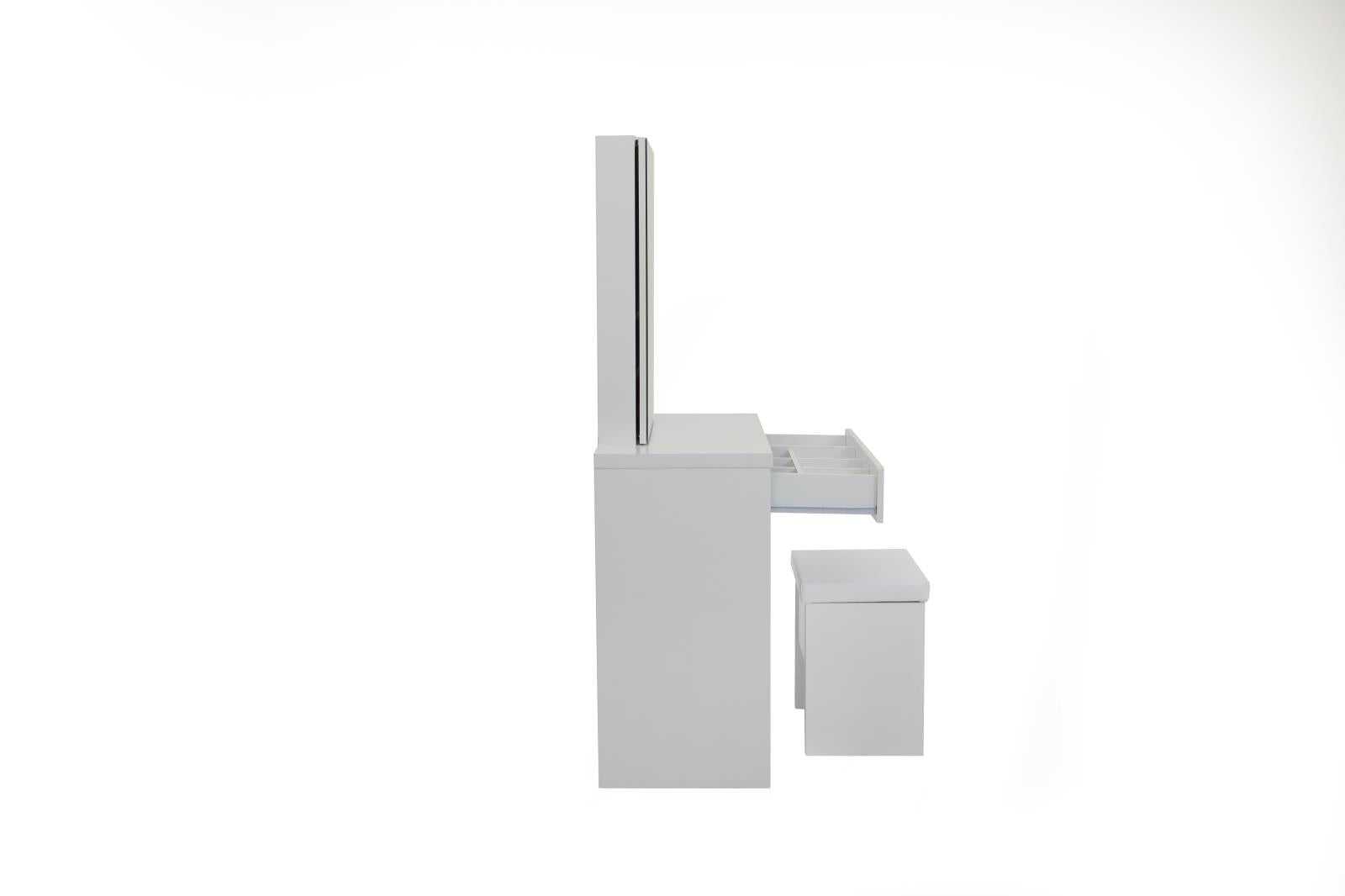 Harvey 2-Piece Vanity Set with Lift-Top Stool White - 300290 - Bien Home Furniture & Electronics