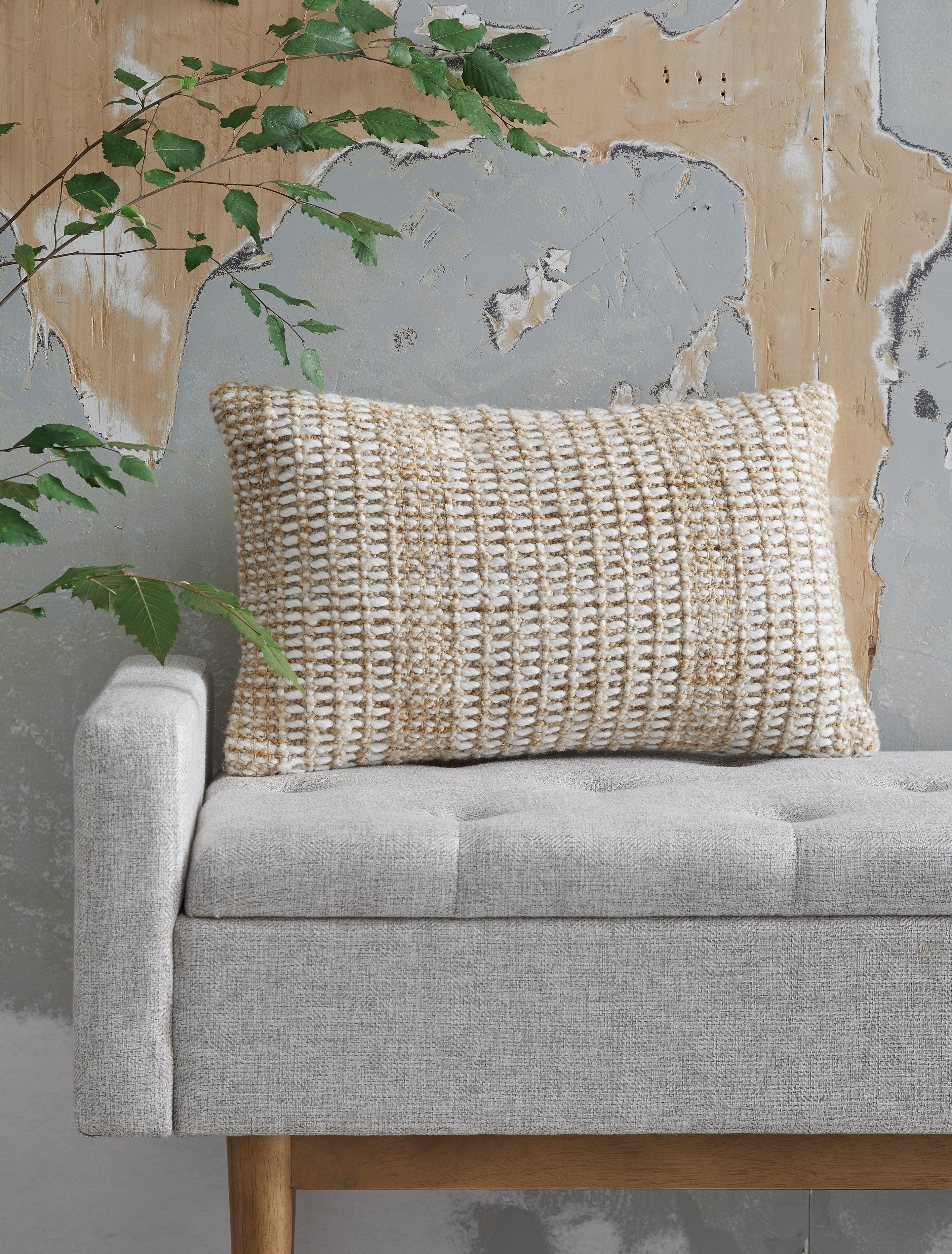 Hathby Tan/White Pillow (Set of 4) - A1001048 - Bien Home Furniture & Electronics