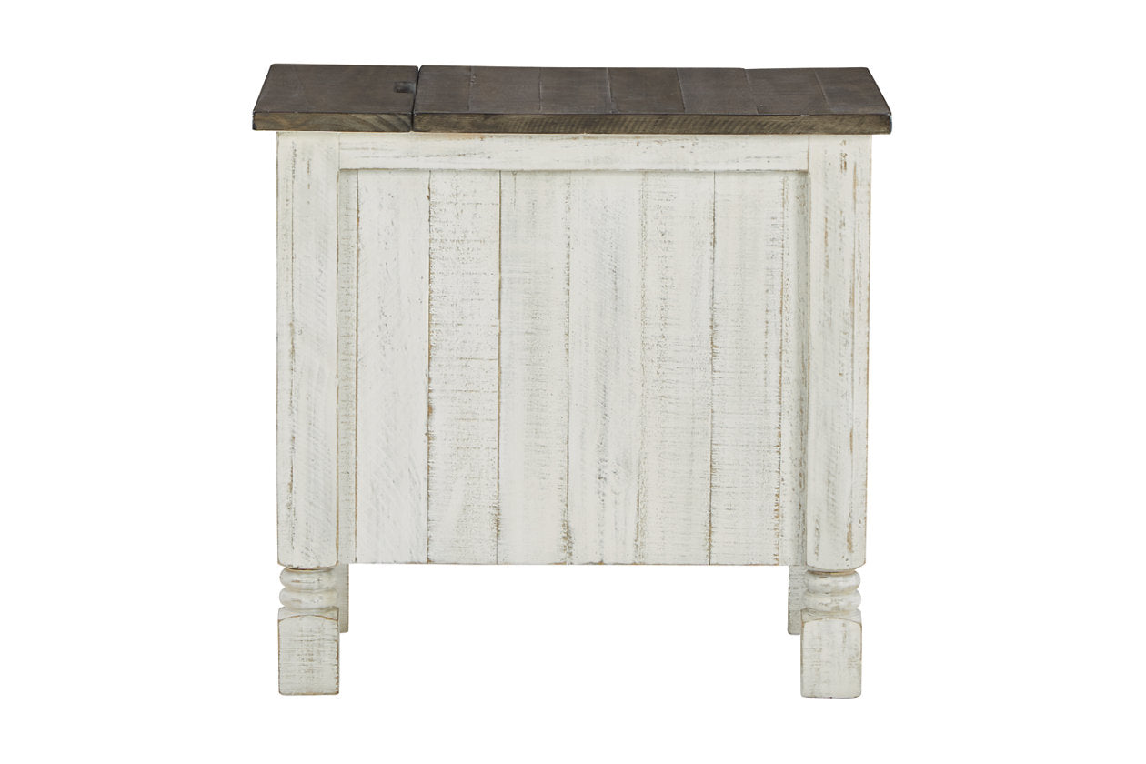 Havalance White/Gray Chairside End Table - T994-7 - Bien Home Furniture & Electronics