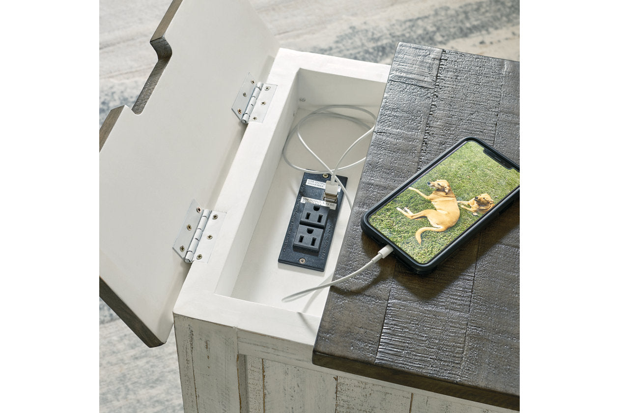 Havalance White/Gray Chairside End Table - T994-7 - Bien Home Furniture & Electronics