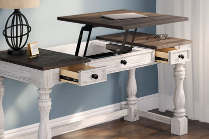 Havalance White/Gray Home Office Desk - H814-54 - Bien Home Furniture &amp; Electronics